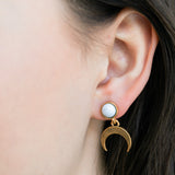 Semi-Precious Howlite Earrings