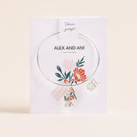 'Thanks A Bunch' Charm Bangle, Shiny Silver, Alex and Ani