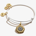 Sunflower Charm Bangle, Rafaelian Silver, Alex and Ani