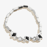 Crystal + Black Diamond Stretch Bracelet