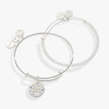 Mama Bear Charm Bangle, Set of 2