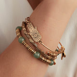 Spiritual Armor Hamsa Inline Charm Bangle