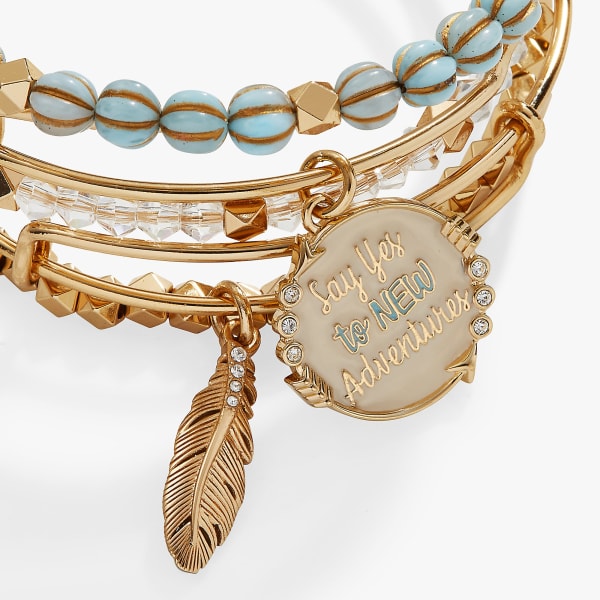 Say Yes to New Adventure Bracelet and Card Gift 