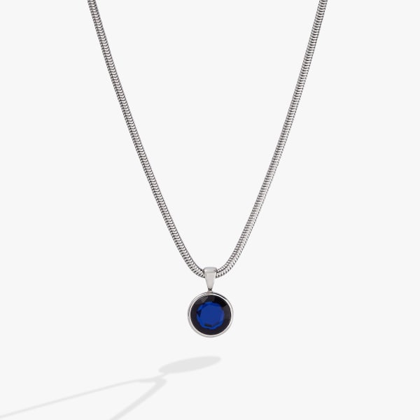 Sapphire Crystal Necklace - September Birthstone – Designs by Nature Gems