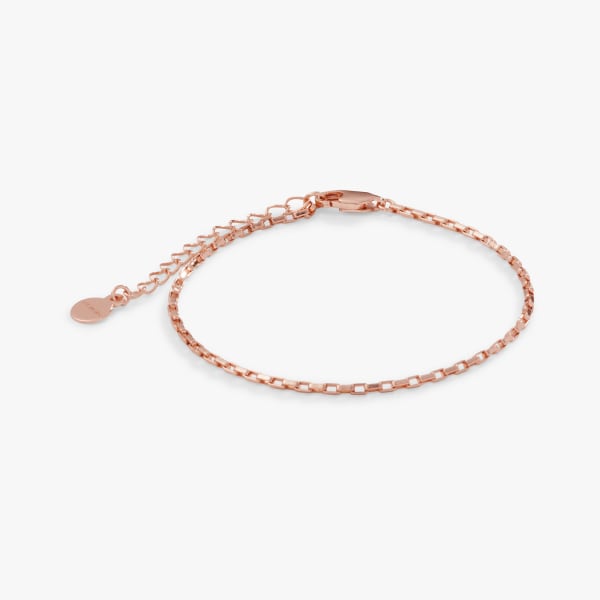 Fancy link Rose Gold Edwardian Watch Chain Bracelet – Boylerpf
